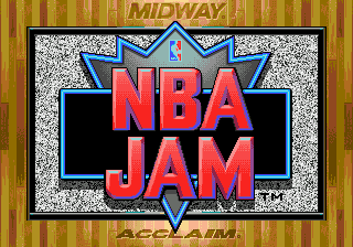 NBA Jam (USA, Europe) (v1.1) Title Screen